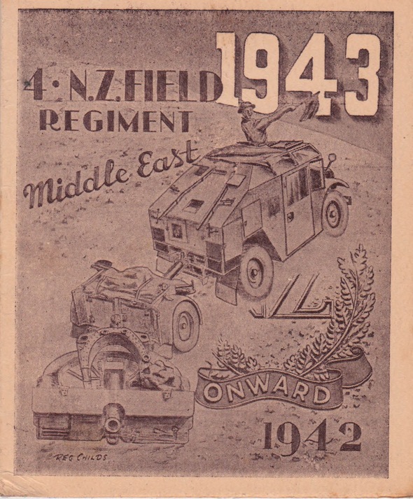 4 N.Z. Field Regiment Christmas Card 1942Lemuel Lyes Collection