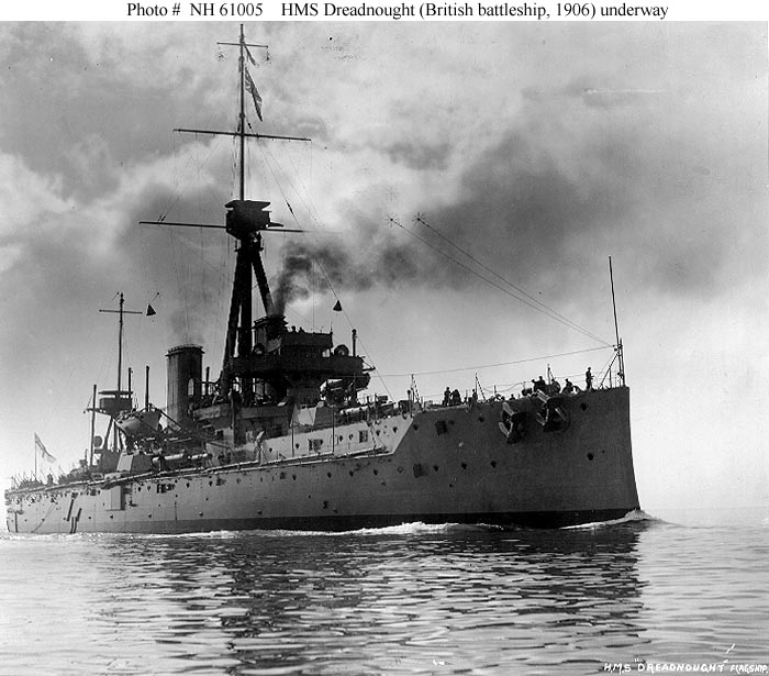 HMS DreadnoughtU.S. Naval History & Heritage Command Photograph