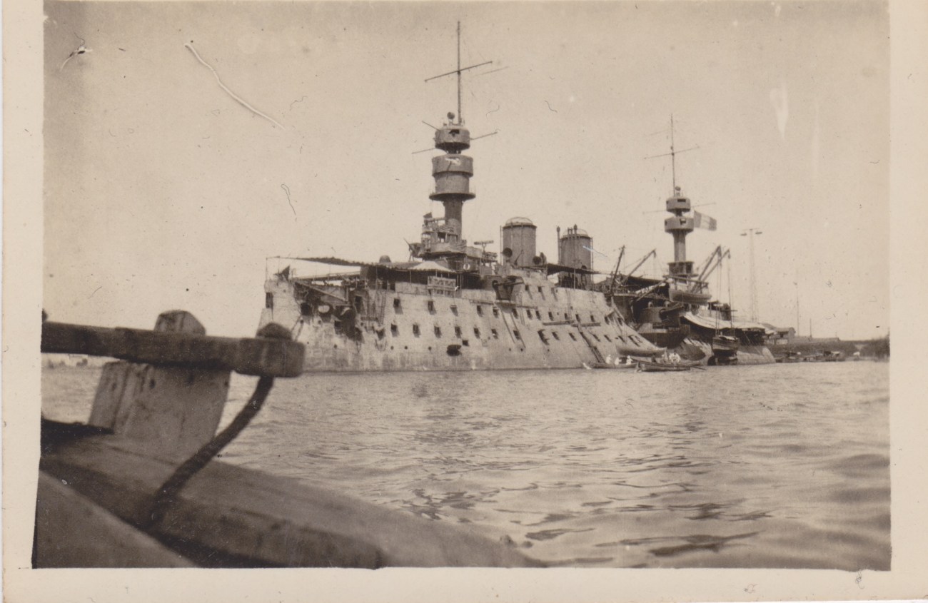 French Warship, Port Said 1917