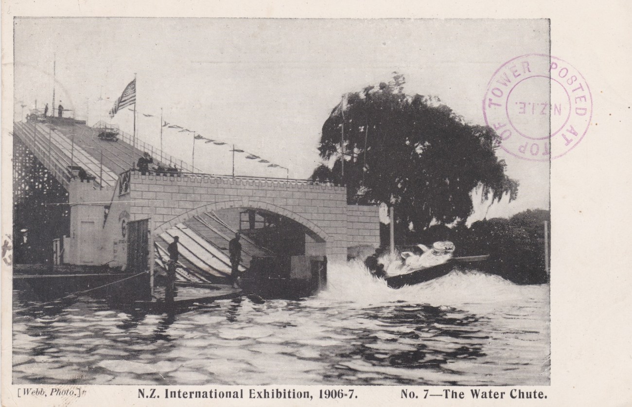 Water Chute at the N.Z. International Exhibition in Christchurch 1906/7 Lemuel Lyes Collection