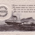SS Omrah Christmas postcard