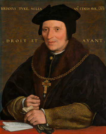 Sir Brian Tuke was appointed as 'Master of the Postes' by Henry VIII Hans Holbein the Younger (German, 1497/1498 - 1543 ), Sir Brian Tuke, c. 1527/1528 or c. 1532/1534, oil on panel, Andrew W. Mellon Collection