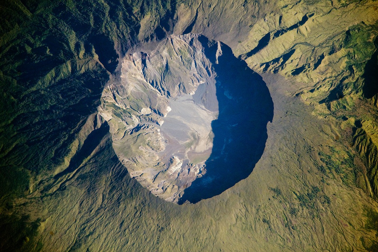Mount Tambora Volcano, Sumbawa Island, Indonesia. NASA Earth Observatory
