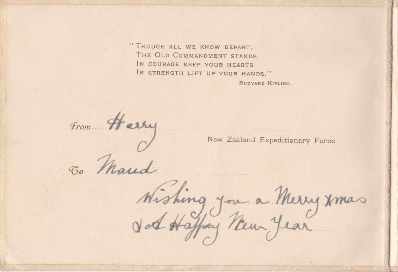 Xmas Card 1917 Centre